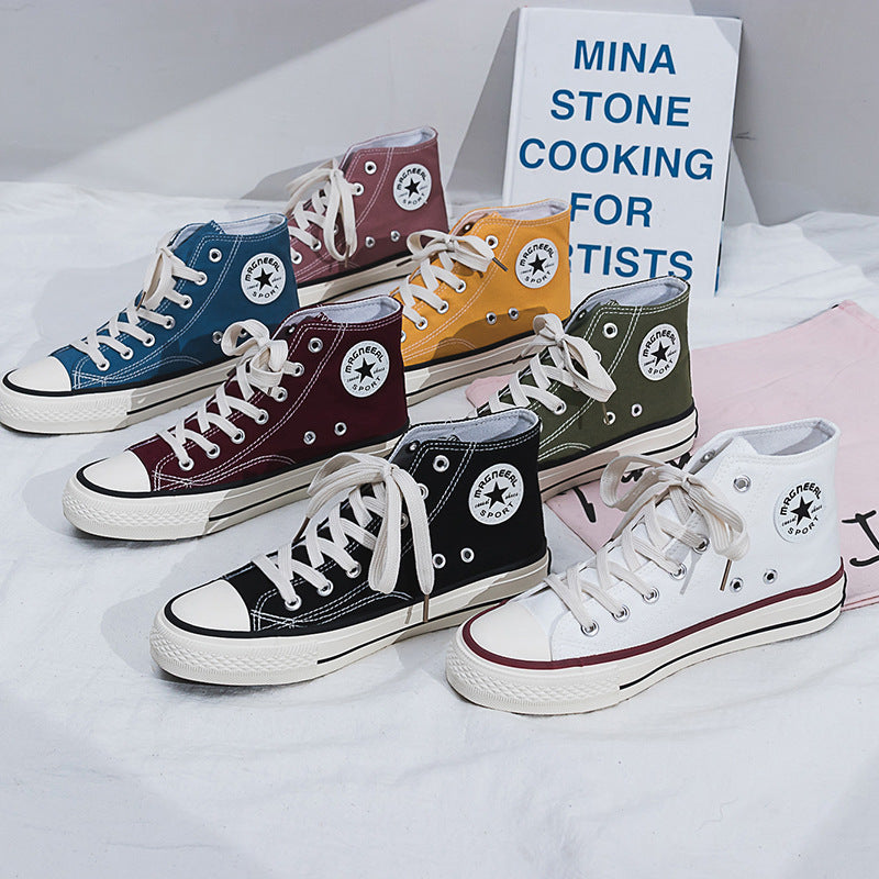 Damen Hochformat Sneakers aus leichtem und atmungsaktivem Canvas mit klassischem Design -Mode