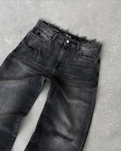 Fudus | Amerikanische Gewaschene Retro Jeans Für Männer