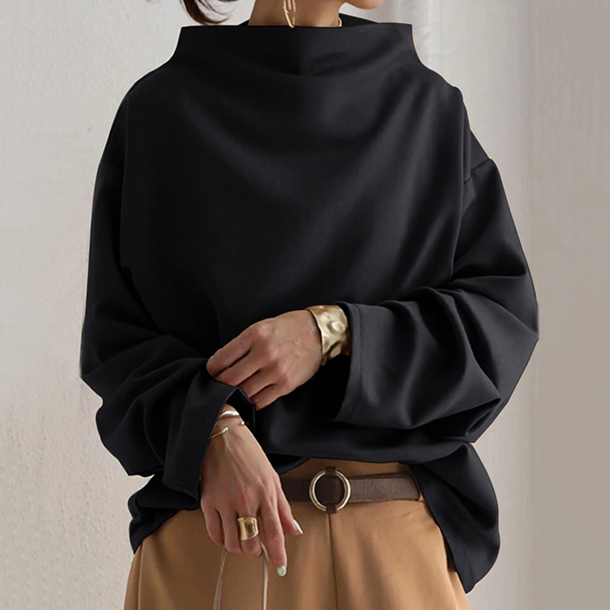 Heidi-Mode | Schicker Oversize Rollkragenpullover