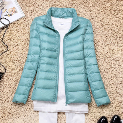 Heidi-Mode | Ultraleichte Damen Daunenjacke mit Kapuze