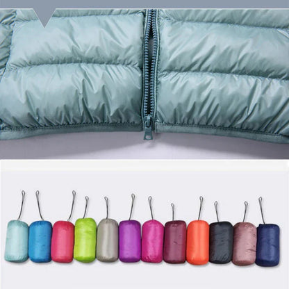 Heidi-Mode | Ultraleichte Damen Daunenjacke mit Kapuze