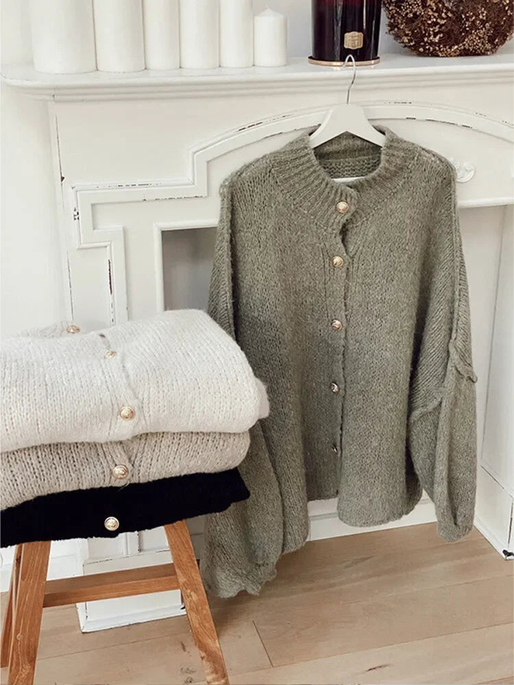 Heidi-Mode | Stilvolle Oversized Wollcardigan für Damen