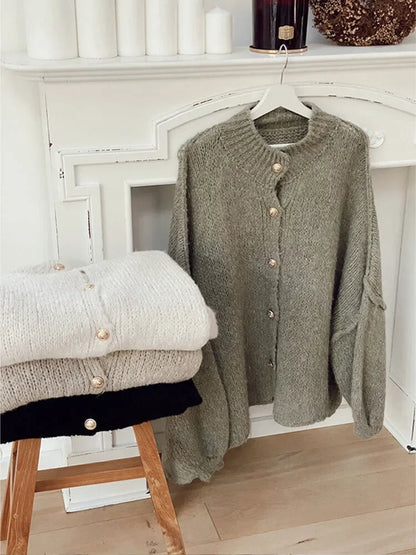 Heidi-Mode | Stilvolle Oversized Wollcardigan für Damen