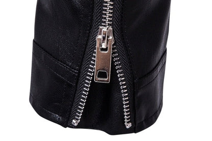 jacke für Herren Slim Fit Stehkragen Winddichte Motorradjacke