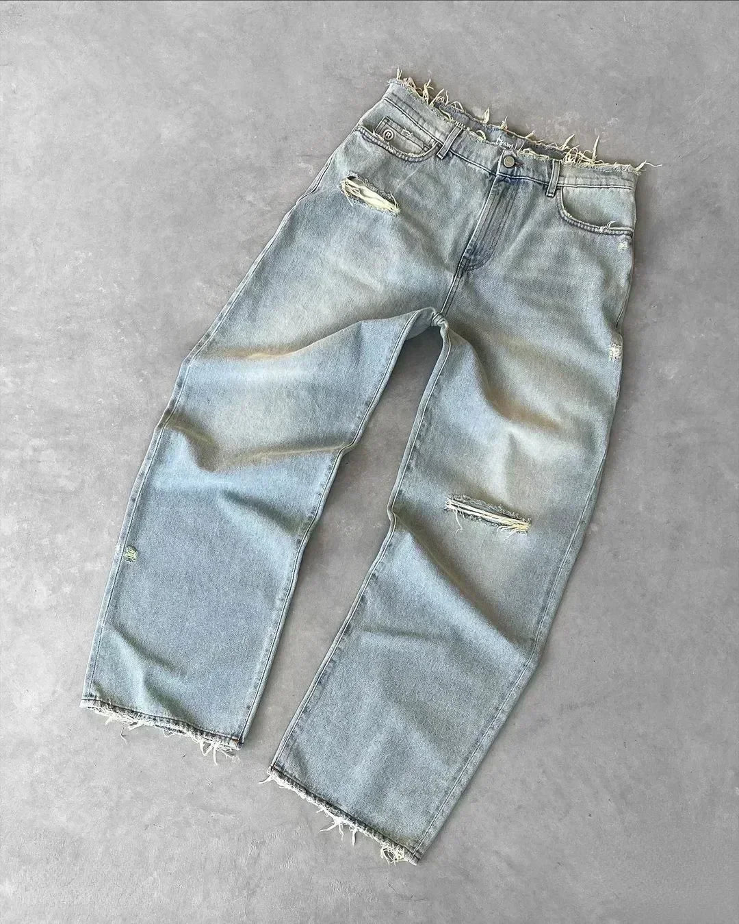 Fudus | Amerikanische Gewaschene Retro Jeans Für Männer