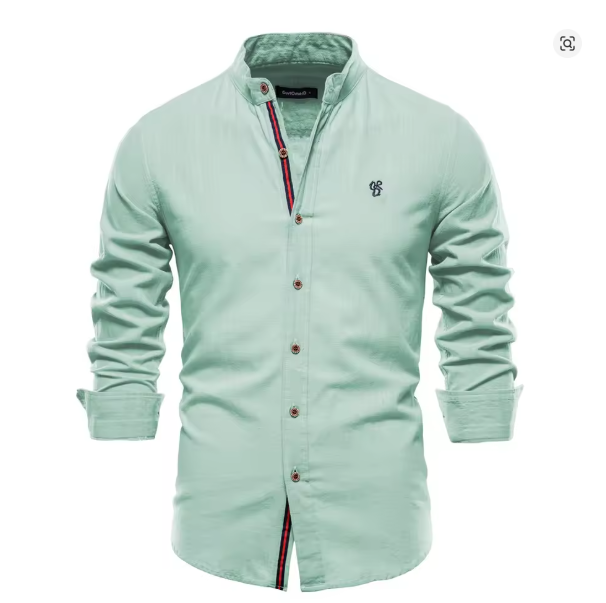 Herren Elegantes Leinenhemd