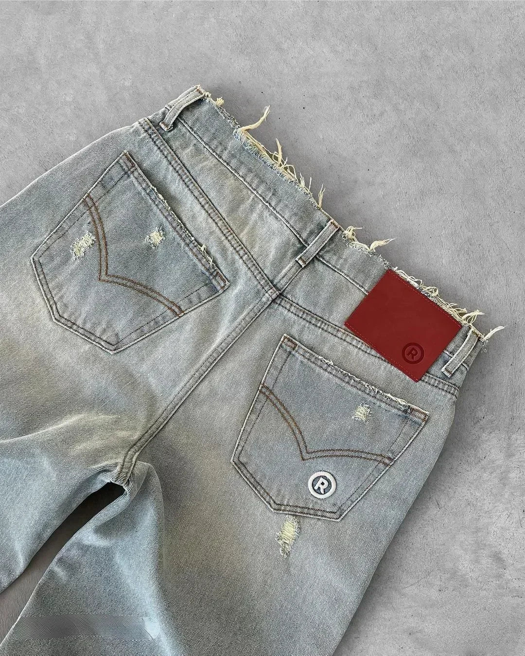 Fudus | Amerikanische Gewaschene Retro Jeans Für Männer