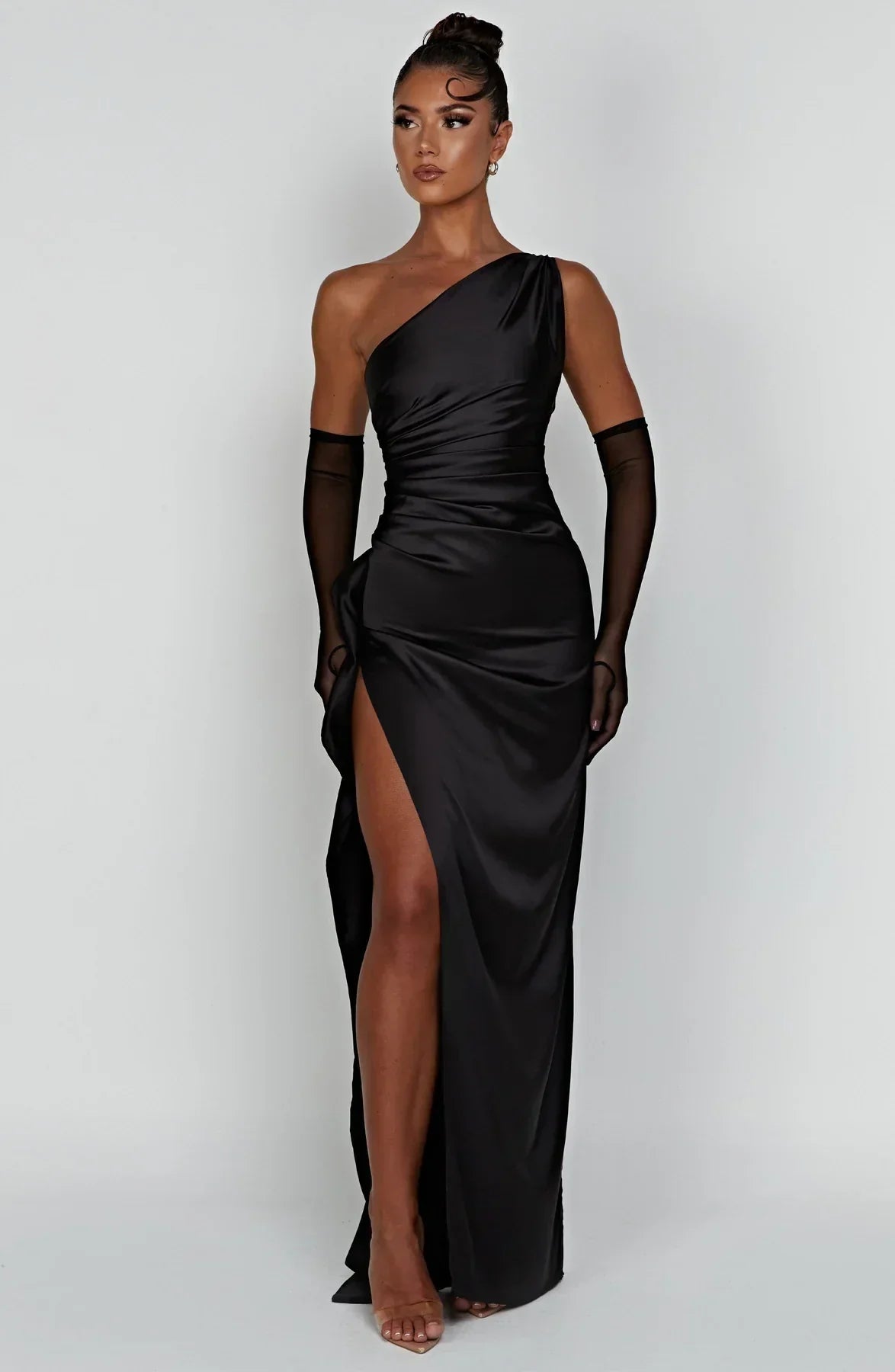 WOLFFTOP One-shoulder maxi dress
