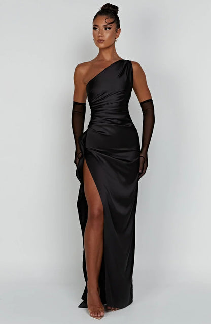 WOLFFTOP One-shoulder maxi dress