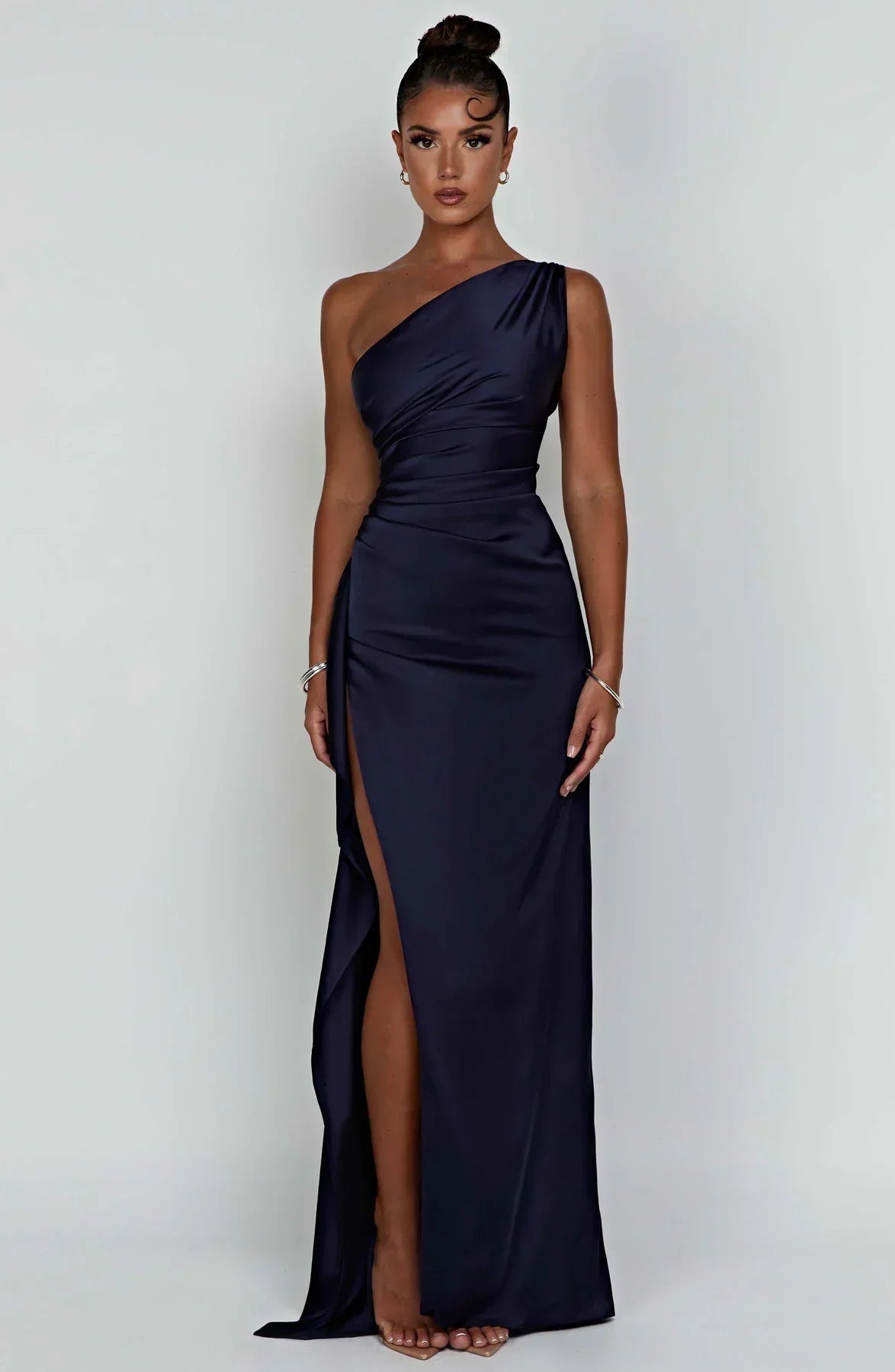 WOLFFTOP One-shoulder maxi dress