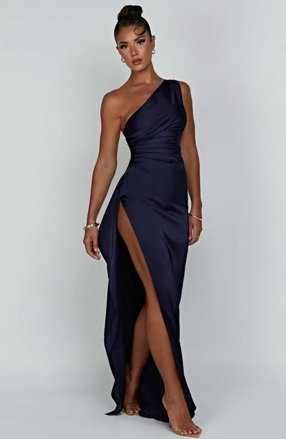 WOLFFTOP One-shoulder maxi dress