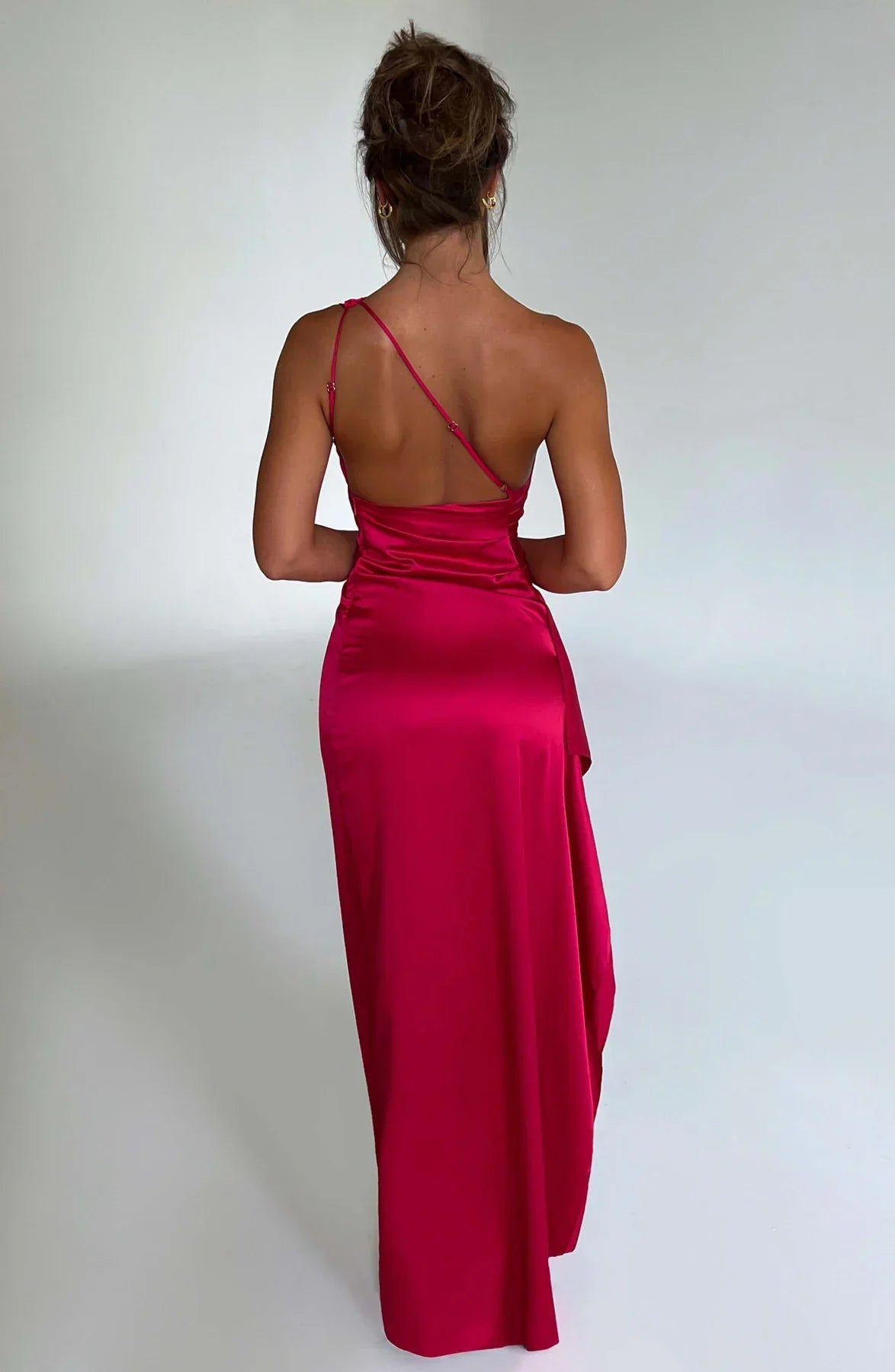 WOLFFTOP One-shoulder maxi dress