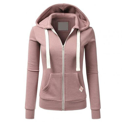Heidi-Mode | Fleece Zip Up Hoodie Met Verstelbare Capuchon