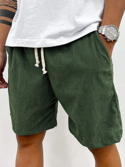 Mode | Herren Casual Kordelzug Cord Shorts