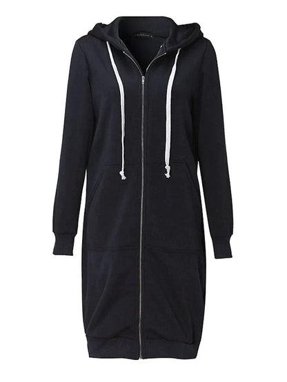 Heidi-Mode | Zip-Up Hoodie knielang