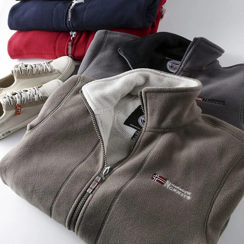 Norweger-Fleece-Winterjacke