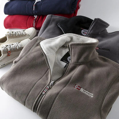 Norweger-Fleece-Winterjacke