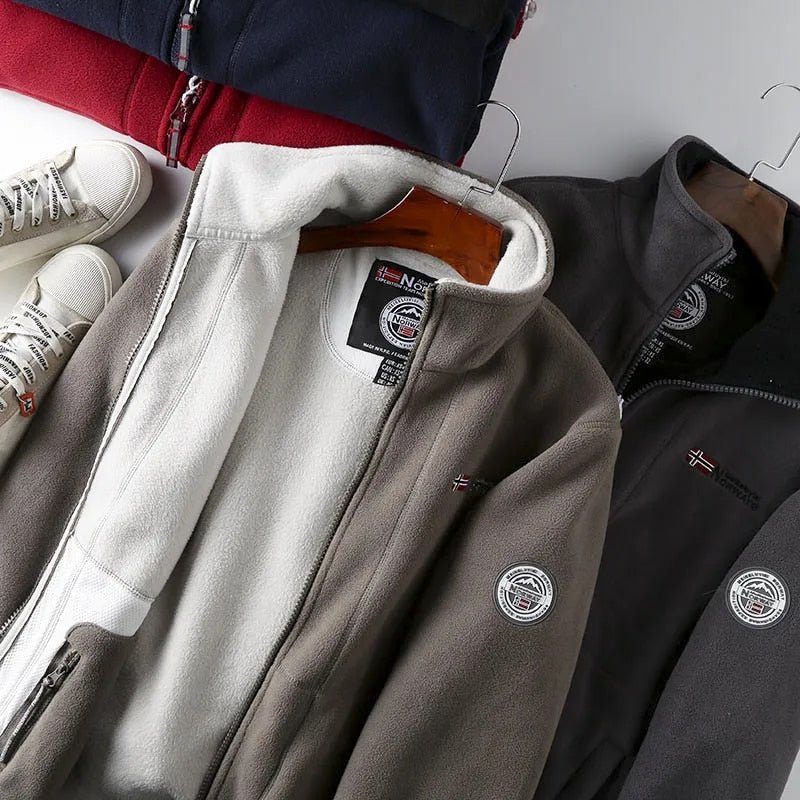 Norweger-Fleece-Winterjacke