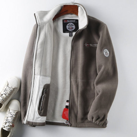 Norweger-Fleece-Winterjacke