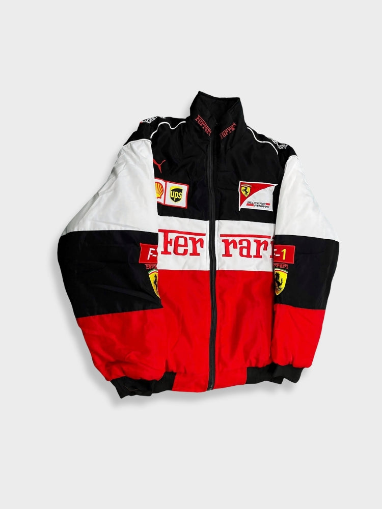Vintage Ferrari Racer Jacke im sportlichen Unisex-Stil