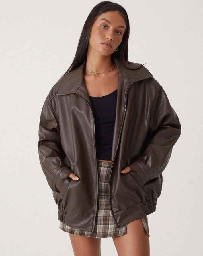 Übergroße, lockere Damen-jacke